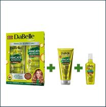 Kit Dabelle Shampoo + Cond +Oleo em Creme Abacate Nutritivo + Reparador