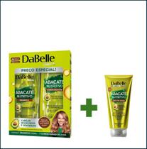Kit Dabelle Shampoo + Condicionador + Oleo em Creme Abacate Nutritivo