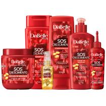 Kit Dabelle SOS Crescimento + Máscara Hidratação 400g + Tônico 100ml + Óleo Mágico Rícino 40ml - DaBelle Hair