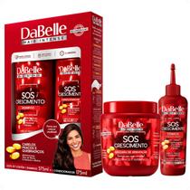 Kit DaBelle Sos Crescimento: Shampoo 375ml e Condicionador 175ml + Máscara de Hidratação, Tônico Fortificante Kit DaBelle Sos Crescimento: Shampoo 375ml e Condicionador 175ml + Máscara de Hidratação, Tônico Fortificante