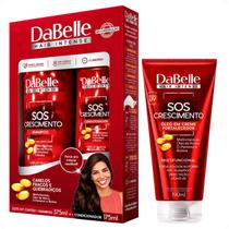 Kit DaBelle Sos Crescimento: Shampoo 375ml e Condicionador 175ml + Óleo em Creme Fortalecedor Kit DaBelle Sos Crescimento: Shampoo 375ml e Condicionador 175ml + Óleo em Creme Fortalecedor