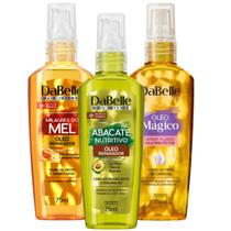Kit Dabelle Trio Óleos Reparadores Multiprotetor Abacate Mel 75ml
