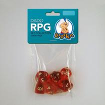 Kit Dados RPG - C/6 Unidades Cor Vermelho - Ludens Spirit Kit Dados RPG - C/6 Unidades Cor Vermelho - Ludens Spirit