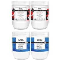 Kit Dagua Natural 2 Unidades Creme Massagem Neutro 650g + 2 Unidades Creme Redutor Pimenta Negra 650g