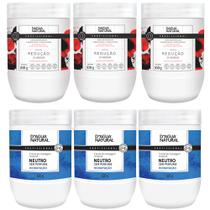Kit Dagua Natural 3 Unidades Creme Massagem Neutro 650g + 3 Unidades Creme Pimenta Negra 650g Kit Dagua Natural 3 Unidades Creme Massagem Neutro 650g + 3 Unidades Creme Pimenta Negra 650g