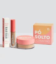 Kit Dailus Corretivo Líquido + Pó Solto Ultrafino Vegano Novo