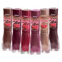 Kit Dailus Esmalte Cremoso Choco Cherry: Bombom De Cereja, Cereja Silvestre, Licor De Amarena, Mocha Mousse, Pudim De Chocolate e Brigadeirão