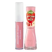 Kit Dailus Morango Do Amor Calda De Açucar: Gloss Labial 4ml e Esmalte Cremoso 8ml Kit Dailus Morango Do Amor Calda De Açucar: Gloss Labial 4ml e Esmalte Cremoso 8ml