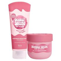 Kit Dailus Sweet Skin Ice Cream Morango Ao Leite: Sabonete Esfoliante e Hidratante Corporal 200ml Kit Dailus Sweet Skin Ice Cream Morango Ao Leite: Sabonete Esfoliante e Hidratante Corporal 200ml