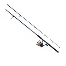Kit Daiwa D-Wave Água Salgada Vara e Molinete 2,1m Ambidestro