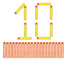 Kit Dardos com Ventosas para Lançador Nerf com 10 Munições Kit Dardos com Ventosas para Lançador Nerf com 10 Munições