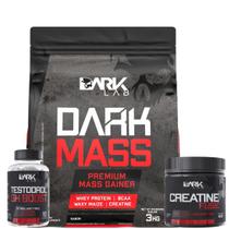 Kit Dark Mass 3kg + Creatina Fuse 150g + Precursor GH 60 Caps Dark Lab