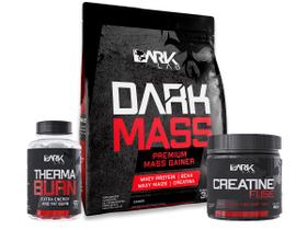 Kit Dark Mass 3kg + Creatina Fuse 150g + Therma Burn 120 cápsulas Dark Lab
