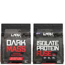 Kit Dark Mass 3Kg + Isolate Protein Fuse 900g Dark Lab