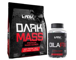 Kit Dark Mass + Dilafix 120 Caps Dark Lab