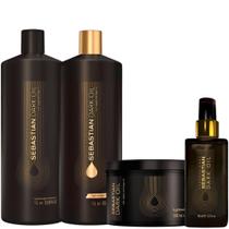 Kit Dark Oil Sh 1000ml + Cond 1000ml + Masc 500ml + Dark Óleo 95ml