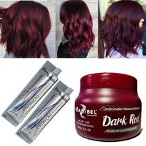 Kit Dark Red 01 Mascara e 02 Tinta Nº 66.66 Mairibel/Hidraty Kit Dark Red 01 Mascara e 02 Tinta Nº 66.66 Mairibel/Hidraty