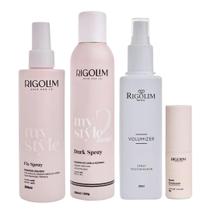 Kit dark, volumizer, fix e snow pó rigolim