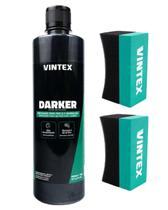 Kit Darker Pneu Pretinho Automotivo Borracha 2 Aplicadores