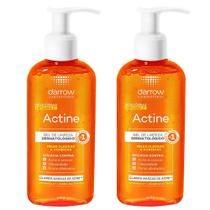 Kit Darrow Actine 2 Géis de Limpeza Facial Vitamina C - Antiacne e Iluminador