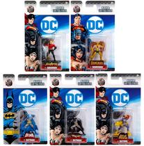 Kit DC Super-Heróis Liga da Justica 5 Miniaturas Metalfigs - JADA