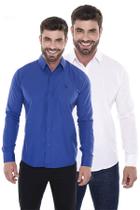 Kit de 02 Camisas Masculina Manga Longa Luxo