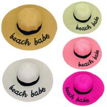 Kit De 04 Chapéu Beach Moda Praia Estilo Verão Feminino Sol