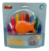 Kit De 08 Lápis De Cera Para Banho Zoop Toys Zp00781