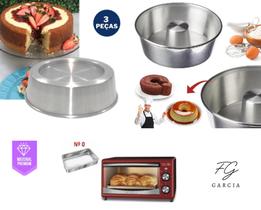 Kit De 1 Forma Ballerine Redonda + 1 Assadeira para Forno Elétrico + 1 Forma De Bolo Pudim Kit De 1 Forma Ballerine Redonda + 1 Assadeira para Forno Elétrico + 1 Forma De Bolo Pudim