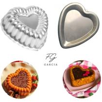 Kit De 1 Forma Coração Gomada Ballerine + 1 Forma Coração Ballerine Decorada