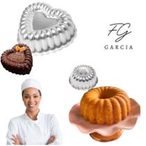Kit De 1 Forma Coração Gomada Ballerine + 1 Forma Suíça Gomada Decorada Alta