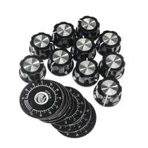Kit De 10 Botões De Potenciômetro Com Escala Digital Em Bakelite