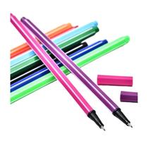 Kit de 10 canetas hidrográfica drawing line escolar ideal para escrita perfeita