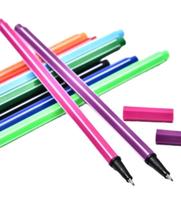 Kit de 10 canetas hidrográfica drawing line escolar multiuso alta durabilidade - Filó modas