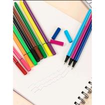 Kit de 10 canetas hidrográfica drawing line escolar multiuso