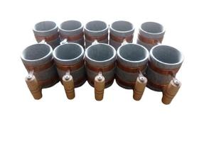 Kit de 10 copos em pedra sabão de 350 ml