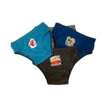 Kit De 10 Cuecas Slip Infantil De Algodão Heróis