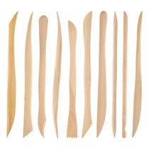 Kit de 10 ferramentas de madeira para modelagem de argila JIYIN, 15 cm Kit de 10 ferramentas de madeira para modelagem de argila JIYIN, 15 cm