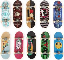 Kit de 10 Fingerboards Colecionáveis Pro DLX para Skate - 6+ anos