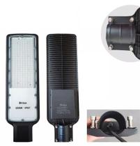 Kit De 10 Luminaria Publica Brisa 200w Led Smd Ip67 Branco Frio Bivolt Poste De Rua