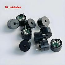 Kit De 10 Mini Buzzer Piezoelétrico 12MMx8.5MM Passivo 3V 5V 9V 12V Para Arduino Kit De 10 Mini Buzzer Piezoelétrico 12MMx8.5MM Passivo 3V 5V 9V 12V Para Arduino