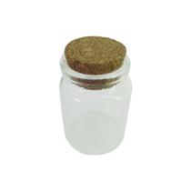 Kit de 10 Mini Garrafinhas de Vidro Transparente Redonda 3cm x 5cm Kit de 10 Mini Garrafinhas de Vidro Transparente Redonda 3cm x 5cm