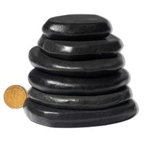 Kit de 10 Pacotes com 7 Pedras Vulcânicas de Basalto para Massagem com Pedras Quentes - ATACADO