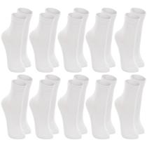 Kit De 10 Pares Meia Lupo Sport Kids Cano Curto Infantil Algodão Cores Básicas Para Menino E Menina
