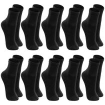 Kit De 10 Pares Meia Lupo Sport Kids Cano Curto Infantil Algodão Cores Básicas Para Menino E Menina