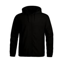 Kit de 10 Peças - Jaqueta Corta Vento Preta Masculina à Prova de Vento e Chuva