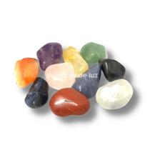 Kit de 10 Pedras Roladas Mistas Mix Cristais Selecionados Pedra e Cristal P