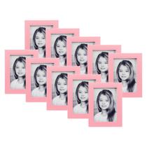 Kit De 10 Porta Retratos Rosa Pastel 10X15 Menina Princesa