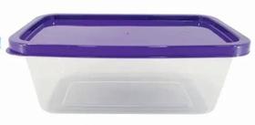 Kit De 10 Pote Retangular De Plástico