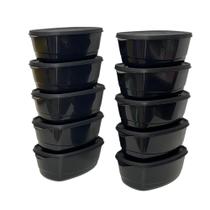 Kit de 10 Potes de Mantimentos em Plástico Marmita 400ml